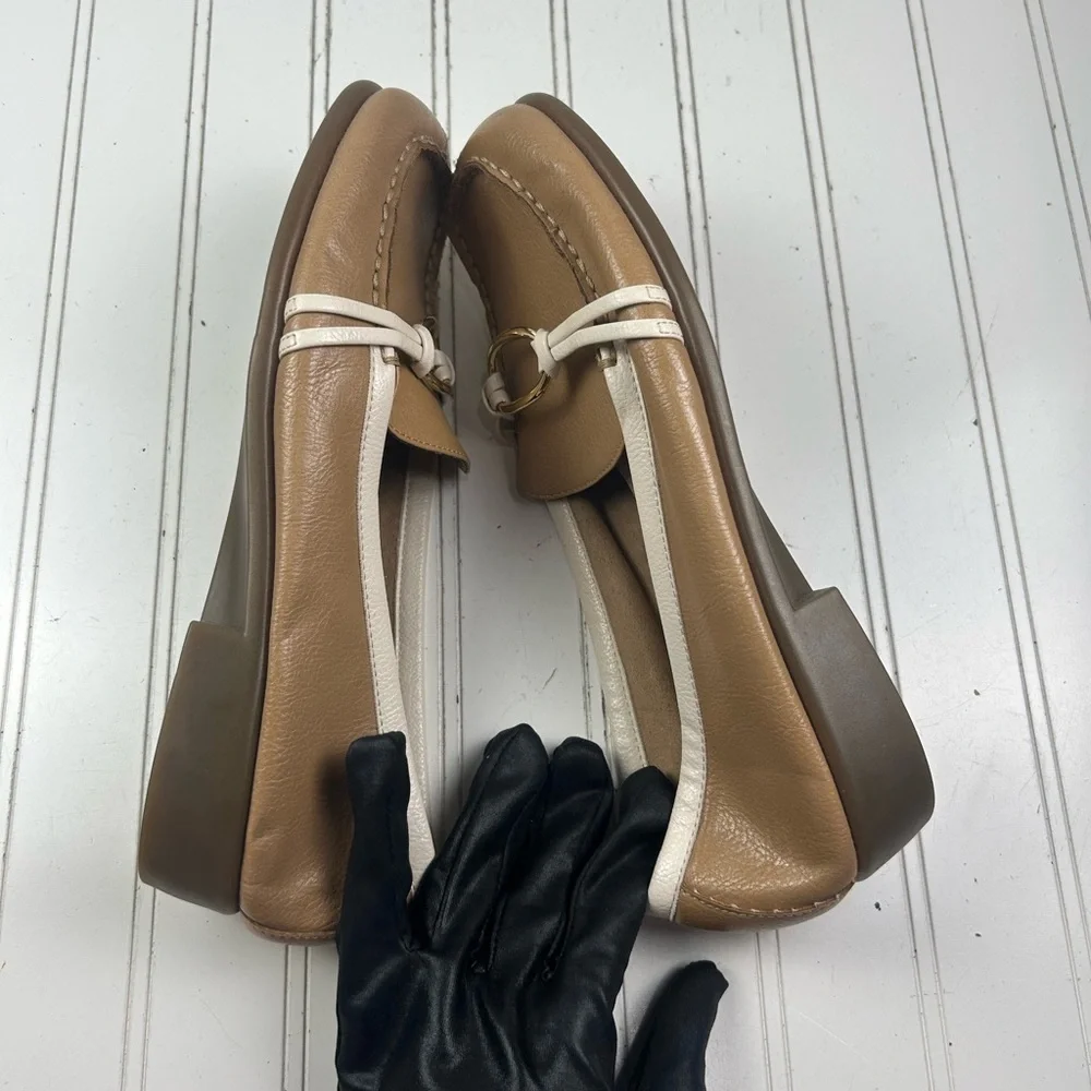Aerosoles Beige Silver Dubious Slip-on Loafers Womenโs Size 11M - Picture 10 of 11